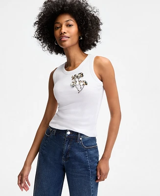 On 34th Women's Floral Paillette Tank Top, Exclusively at Macy's