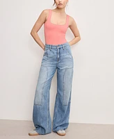 Good American Women's Standard Ease Carpenter Jeans