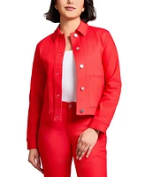 Jones New York Women's Patch-Pocket Denim Jacket