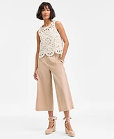 On 34th Women's Crochet Scallop-Hem Tank, Exclusively at Macy's