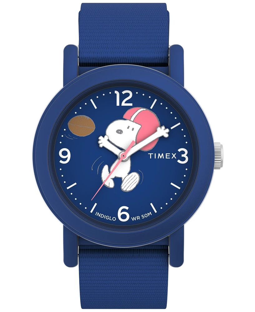 Timex Unisex Analog Blue Nylon Strap Watch, 40mm