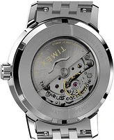 Timex Men's Mechanical Automatic Silver-Tone Stainless Steel Watch, 40mm