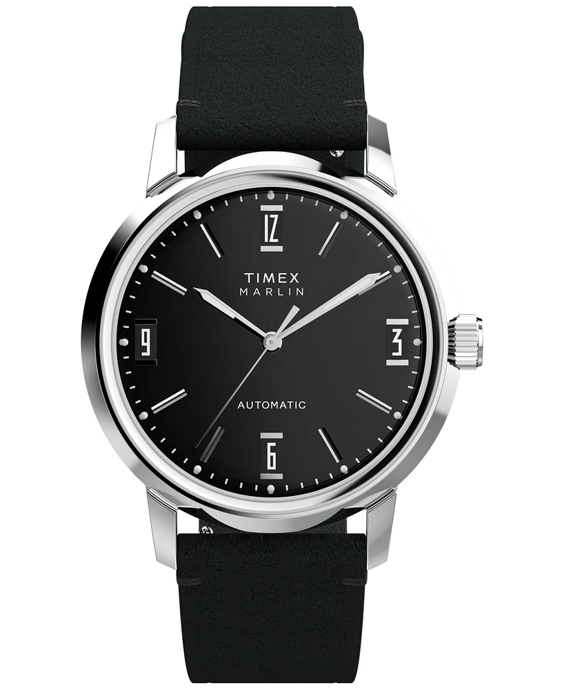 Timex Men's Mechanical Automatic Leather Strap Watch
