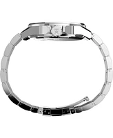 Timex Men's Analog Black Stainless Steel Watch, 46mm