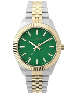 Timex Women's Analog Two-Tone Stainless Steel Watch, 36mm