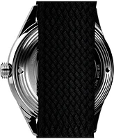 Timex Men's Mechanical Automatic Black Nylon Strap Watch, 38mm