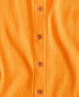 On 34th Women's Rib-Knit Button Down Midi Dress, Exclusively at Macy's