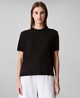 Calvin Klein Women's Fine-Knit Short Sleeve Top