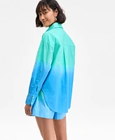 On 34th Women's Ombre Rhinestone Shirt, Exclusively at Macy's