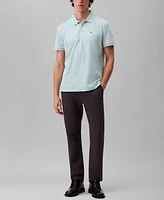 Calvin Klein Men's Regular-Fit Smooth Cotton Monogram Logo Polo Shirt