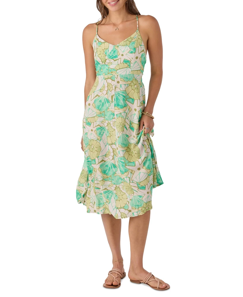O'Neill Juniors' Leona Tie-Back Sleeveless Midi Dress