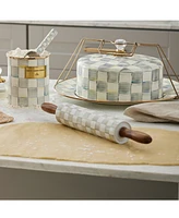 Mackenzie-Childs Sterling Check Ceramic Rolling Pin
