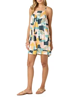 O'Neill Juniors' Quinn Geometric Short Mini Dress