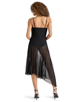 Steve Madden Women's Louisa Sleeveless Mesh Midi Dress