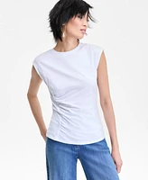 I.n.c. International Concepts Women's Side-Cinched Cotton Tank Top, Exclusively at Macy's