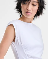 I.n.c. International Concepts Women's Side-Cinched Cotton Tank Top, Exclusively at Macy's