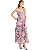 Steve Madden Women's Theo Printed Lace Sleeveless Dress