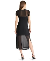 Steve Madden Women's Nola Mesh Midi Dress