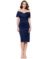 Betsy & Adam Women's Off-The-Shoulder Sheath Dress
