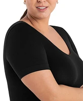 Shapermint Essentials Women's Scoop Neck Shaping T-Shirt 48001