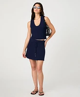 French Connection Women's Terry Spun Racerback Top