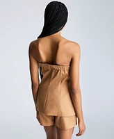 Kenneth Cole Women's Strapless Vest Bustier