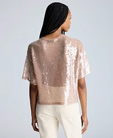 Kenneth Cole Women's Oversized Sequin T-Shirt