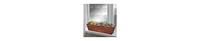 Decorative Metal Planter – Large Rectangular Box with Embossed Lines