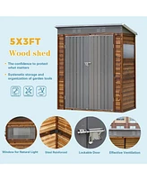 Iron-wood tool shed, Nature meets function