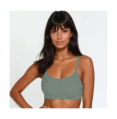 Calypsa Women's Adjustable Strap Clasp Swim Bra