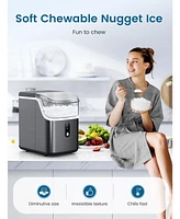 Cowsar Nugget Ice Maker Portable Countertop, 35 Lbs