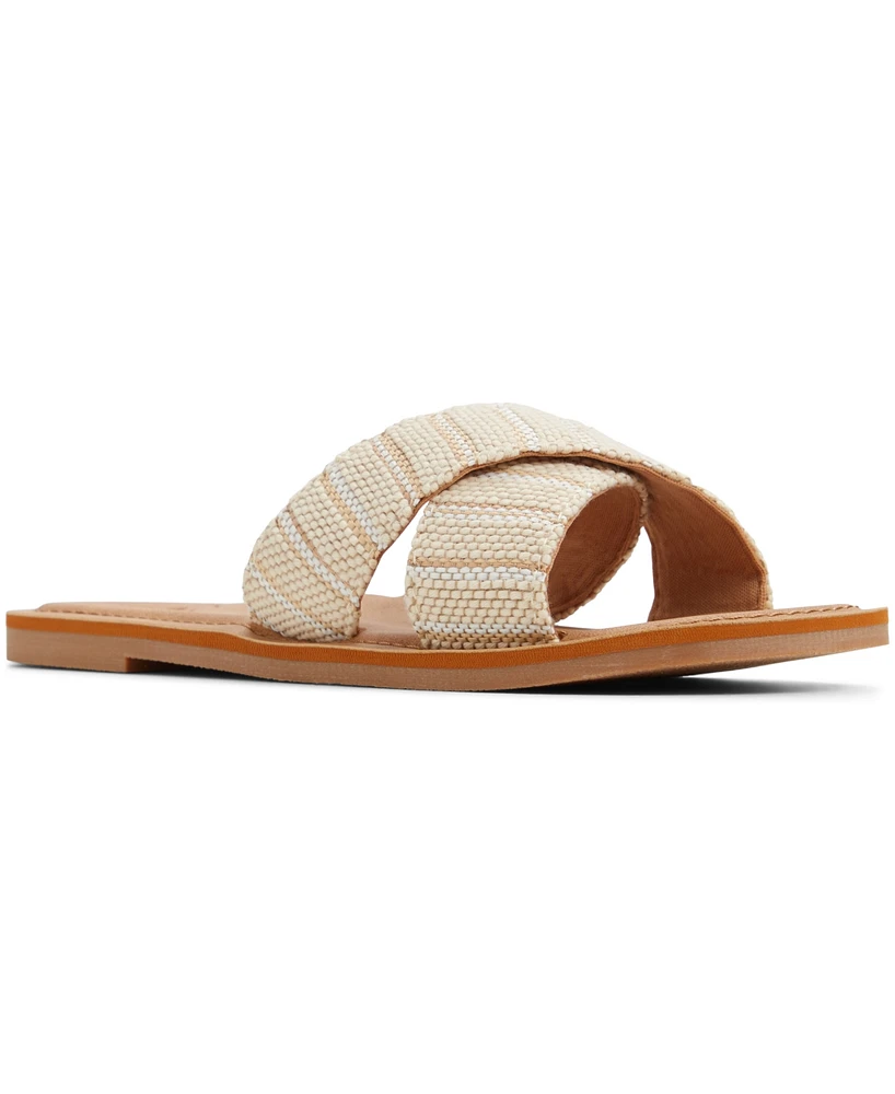 Roxy Women's Andreya Raffia Slip-On Sandals