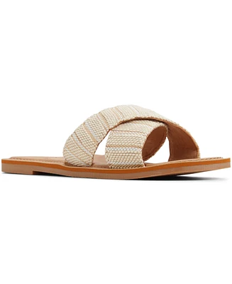 Roxy Women's Andreya Raffia Slip-On Sandals
