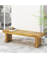 Acacia Wood Outdoor Garden Bench