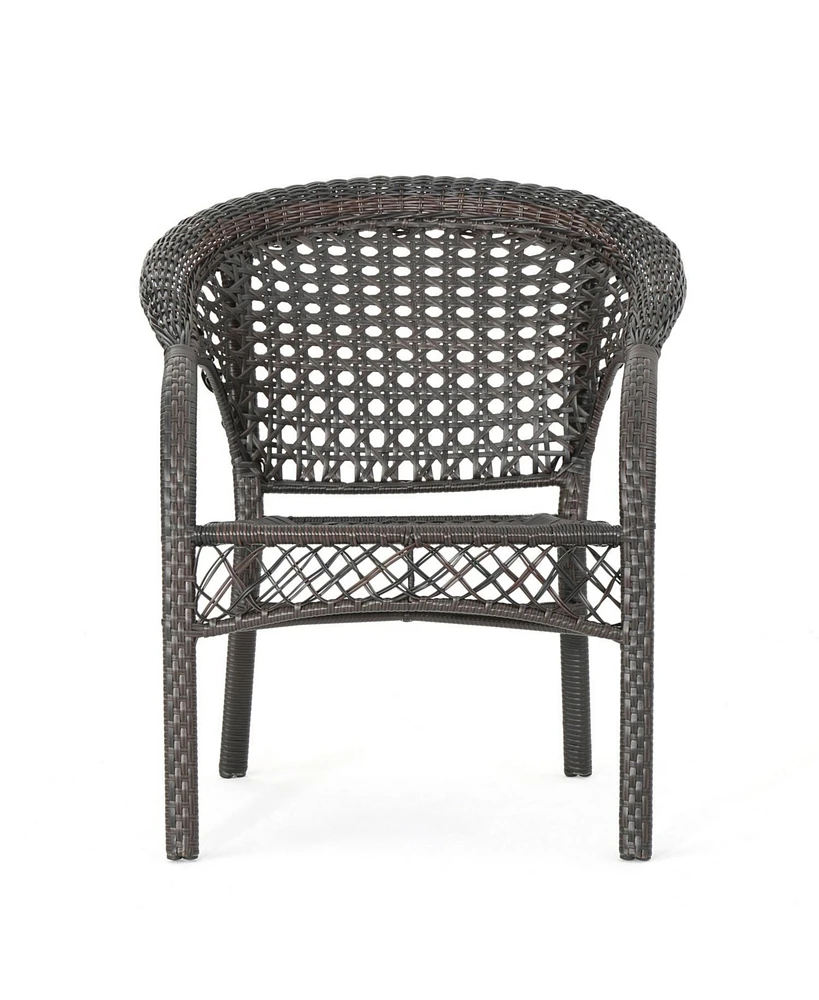 Stackable Wicker Outdoor Club Chairs - All Weather & Comfy
