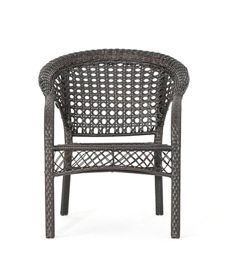 Stackable Wicker Outdoor Club Chairs - All Weather & Comfy