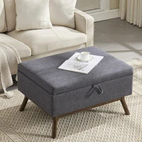 Mid-century modern storage bench/coffee table, Assembled, Living/entry/family room