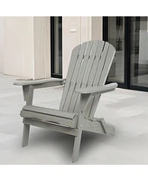 2 Wooden Folding Adirondack Chairs