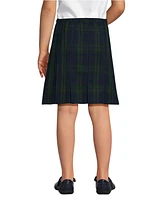 Lands' End Little Girls Plaid Box Pleat Skirt Top of the Knee