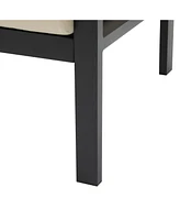 3 Piece Modern Outdoor Patio Seating with Aluminum Frame, Cushions