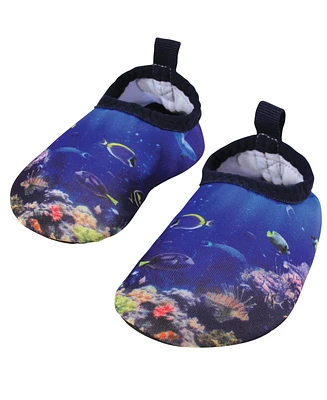 Hudson Baby Boys Water Shoes for Sports, Yoga, Beach and Outdoors, Coral Reef, 18-24M/6-7
