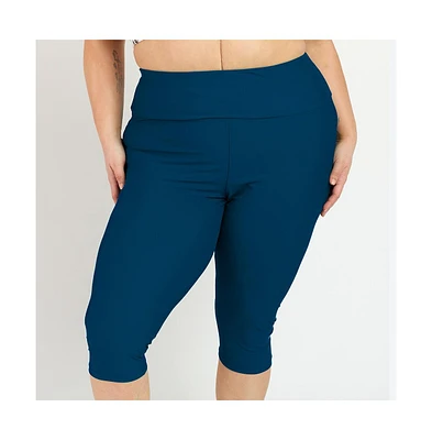 Calypsa Plus Capri Swim Leggings