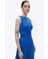 Nocturne Women's Maxi Dress with Belt Detail