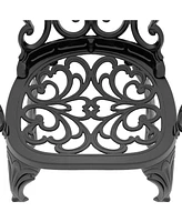 Cushions In Random Colors) -Piece Set Of Cast Aluminum Patio Furniture