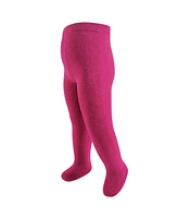 Touched by Nature Toddler and Kids Girl Cotton Tights, Cream Pink, 12-14 Years