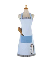 Yvonne Ellen Christmas Penguin Cotton Apron and Kitchen Towel Set