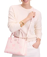kate spade new york Serena Spring Pansies Leather Satchel