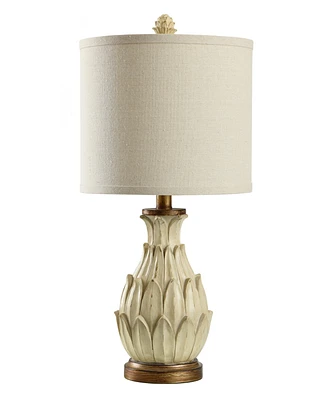 StyleCraft Home Collection 23.5" Mini Artichoke Hardback Fabric Table Lamp