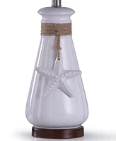 StyleCraft Home Collection 26" Serenity Seaside Ceramic Table Lamp