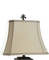 StyleCraft Home Collection 33.5" Dundee Faux Crocodile Poly Table Lamp